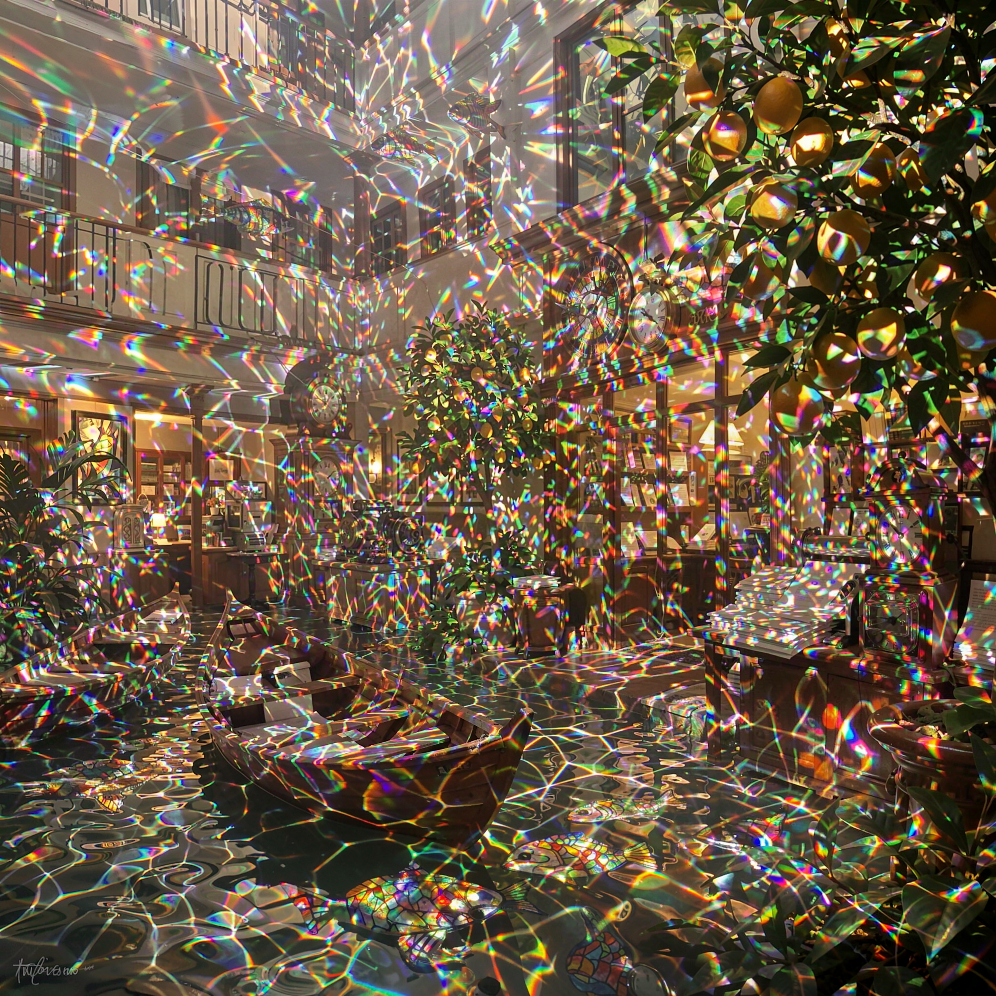 JoLT generation with iridescent caustic reflections